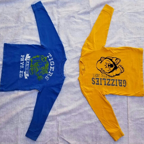 2 100% cotton Boys Animal Long Sleeved Shirts - Picture 2 of 2